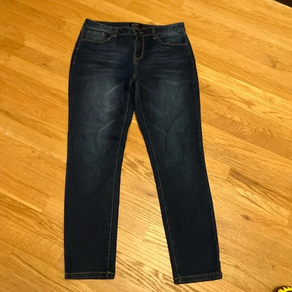 Ladies Size 10 Earl Jeans Dark Blue Skinny Jeans GUC - Picture 1 of 7